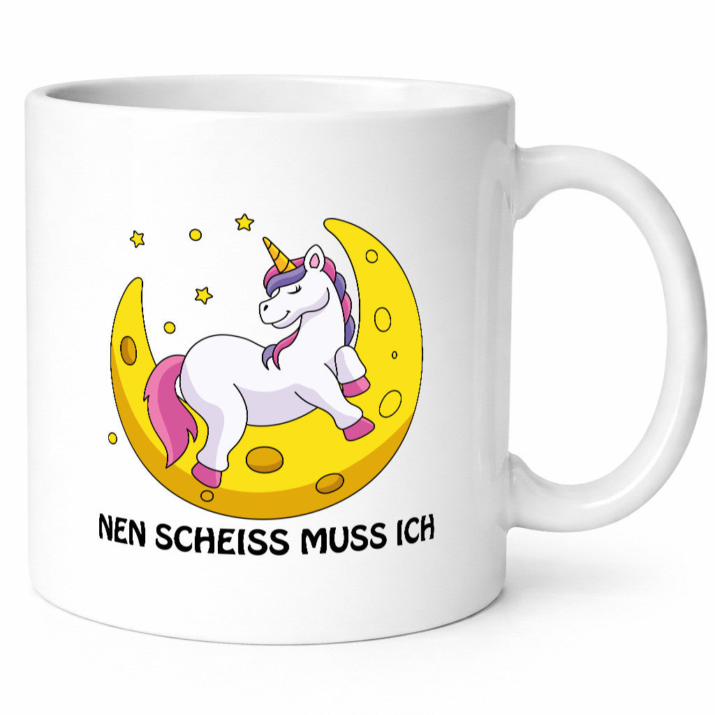 Nen Scheiss muss ich Geschenkidee Humor Tasse