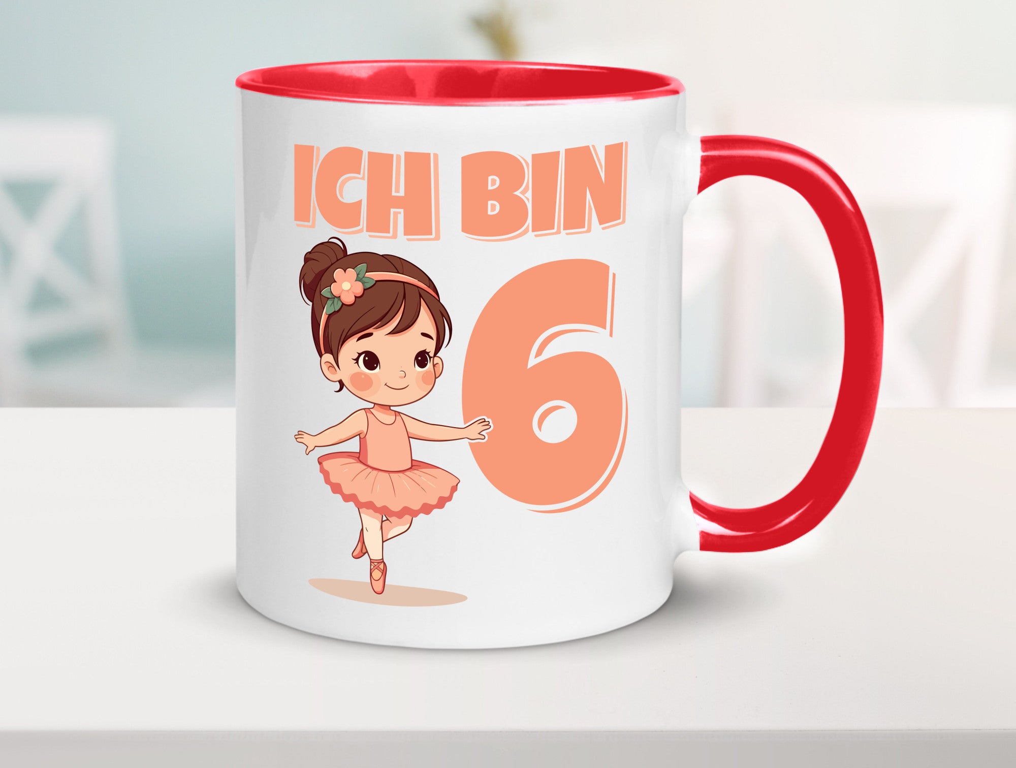 6 Geburtstag | Jahre Ballerina Mädchen Ballet lustig Geschenkidee Geschenk Tasse