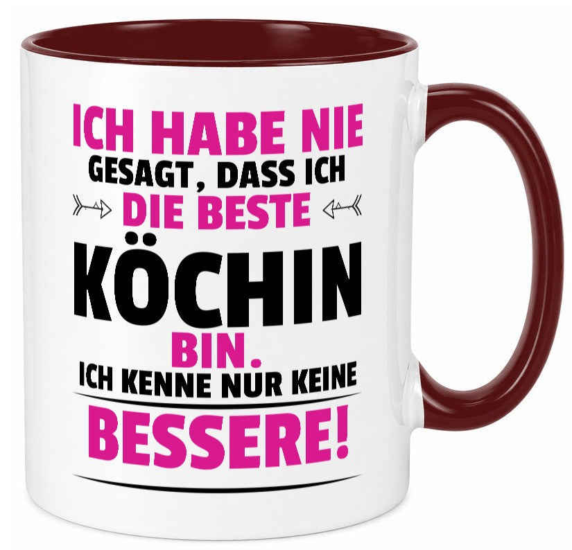 Die Beste Köchin | Chefköchin Chefkoch lustig Arbeit Kollegen Büro Geschenk Tasse