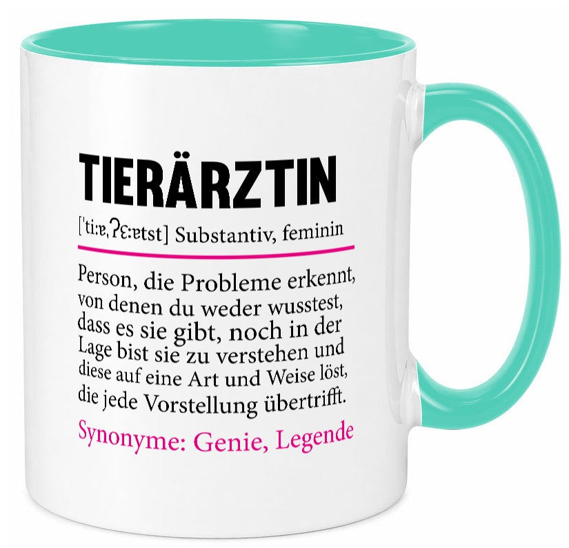 Tierärztin | Mediziner lustiger Spruch Tiermedizin Humor Tierliebhaber Tasse