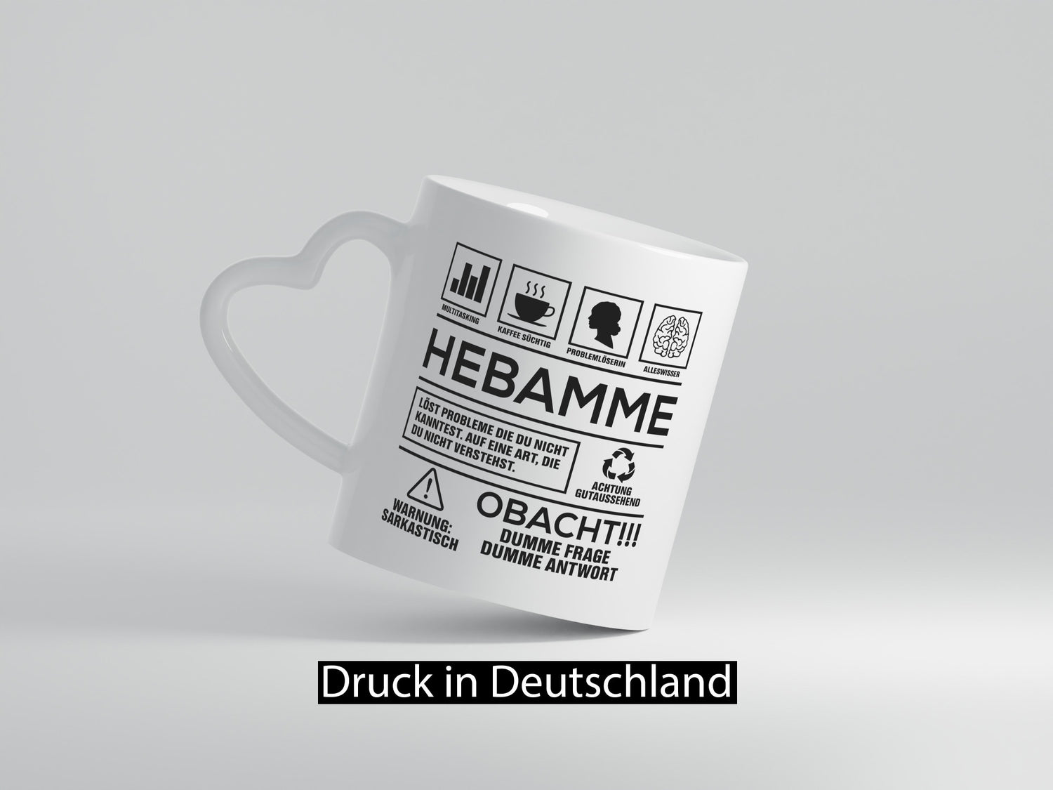 Achtung Probleme Hebamme | Geburtshilfe Geschenk Humor Geschenkidee lustiger