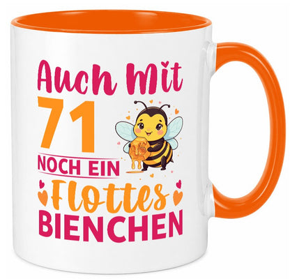 71. Geburtstag | Flottes Bienchen 71 Jahre Geschenk Geschenkidee lustiger Tasse