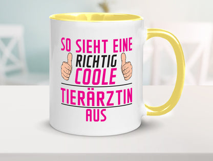 Richtig Coole Tierärztin | Mediziner Tiermedizin lustig Tierliebhaber Humor