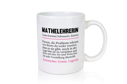 Mathelehrerin | Spruch Lehrer Mathe lustig lustiger Geschenk Humor Geschenkidee