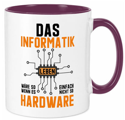 Informatik Leben | Hardware Nerd Software Entwickler Geschenkidee Humor Tasse