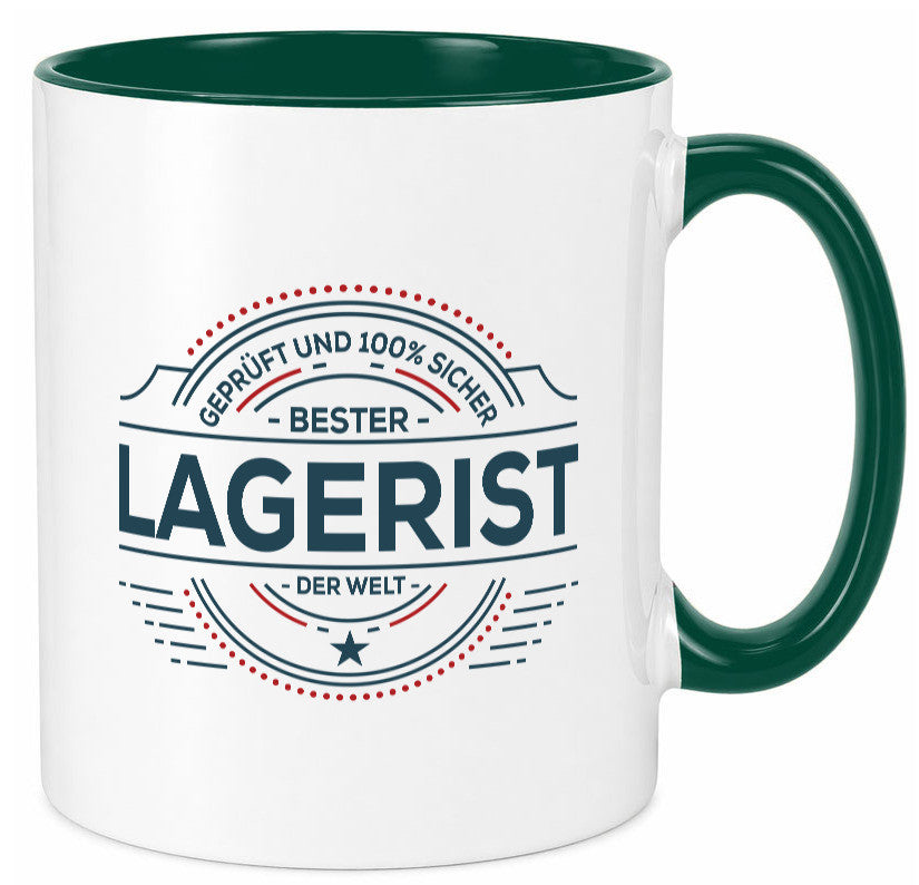 Geprüft und sicher: Lagerist | Lageristen Lager Arbeiter lustiger Spruch