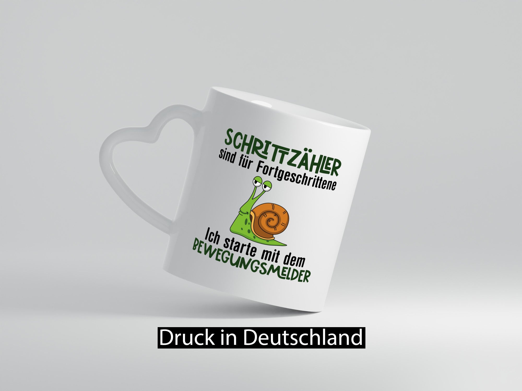 Schrittzähler | Spruchtasse Sportmuffel Faulheit Geschenkidee Humor Tasse