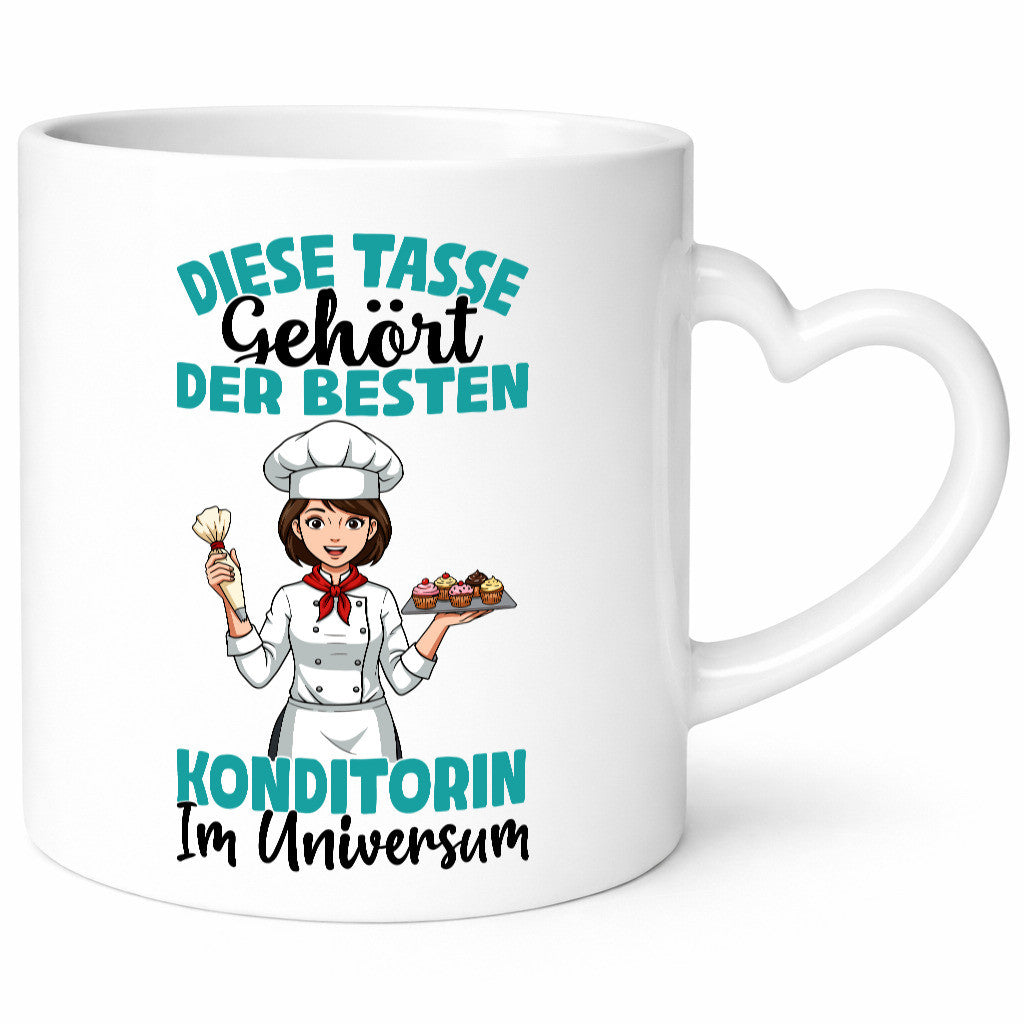 Im Universum: Konditorin | Konditorei Geschenkidee Humor Tasse