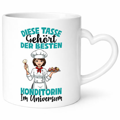 Im Universum: Konditorin | Konditorei Geschenkidee Humor Tasse