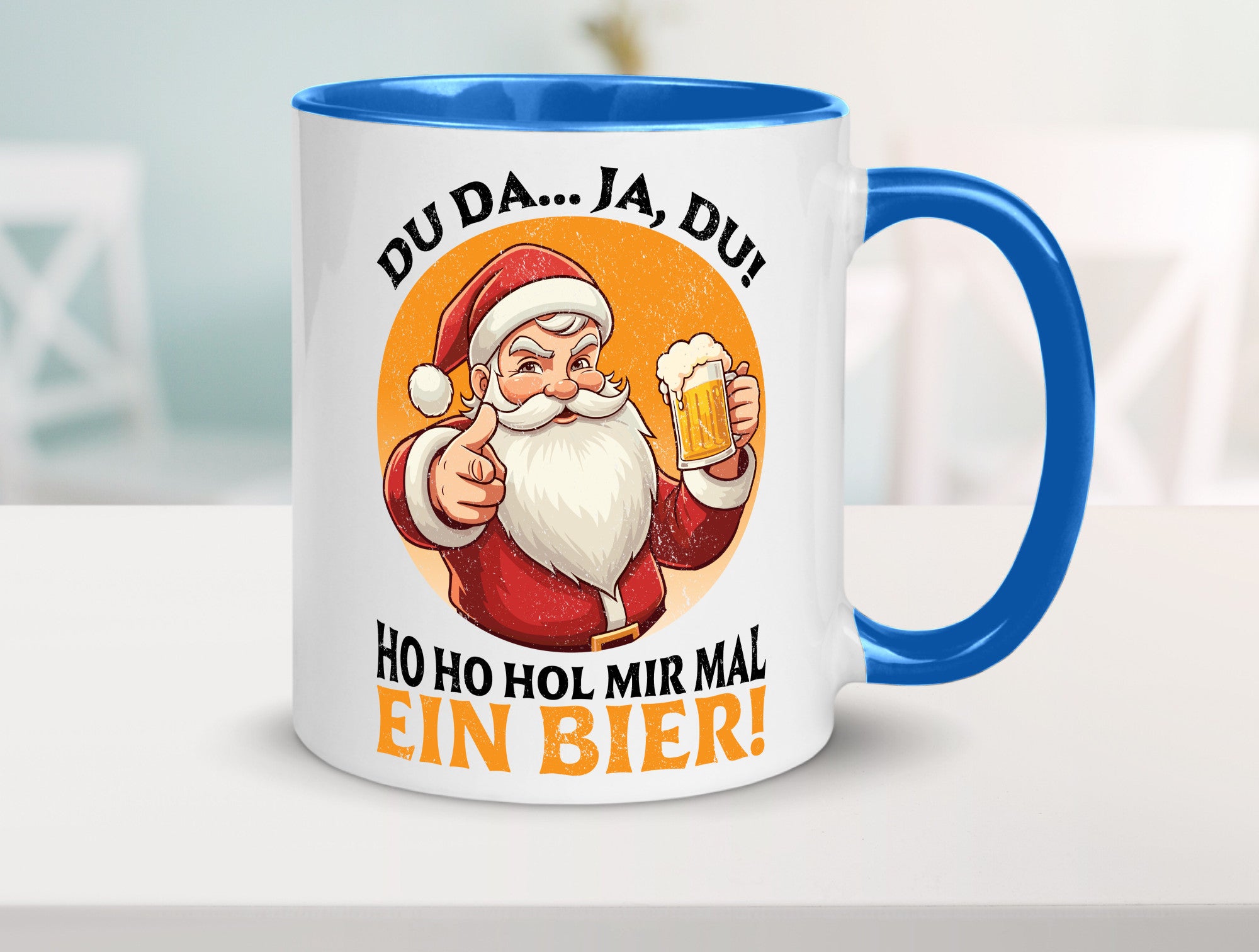 Hol mir mal ein Bier | Ugly Christmas Santa lustig Humor Geschenkidee Geschenk