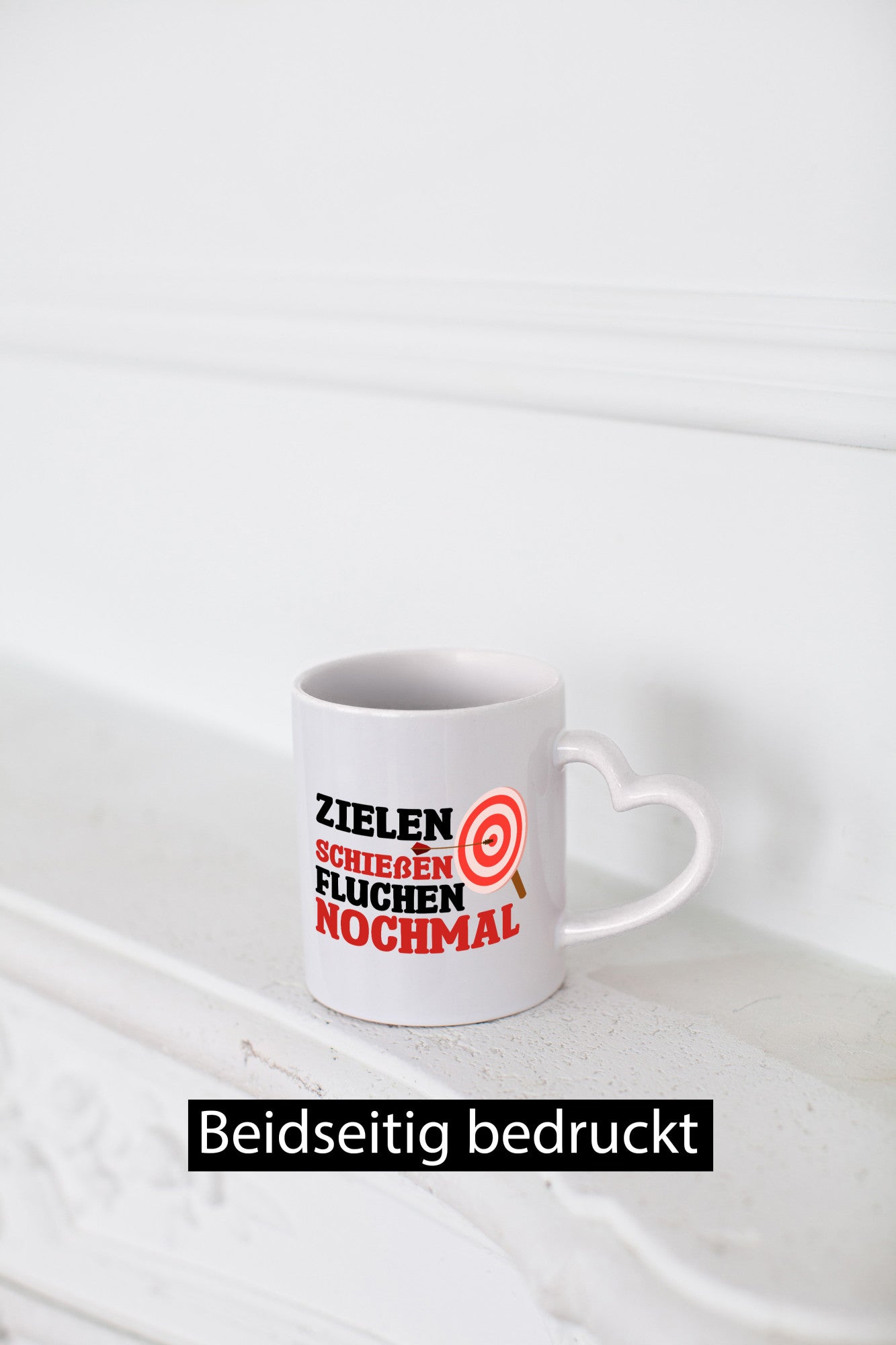 Zielen Schießen fluchen nochmal | Bogenschießen Geschenkidee Humor Tasse