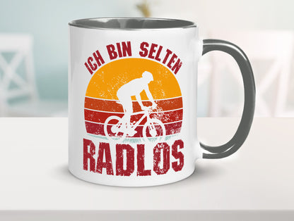 Ich bin Selten Radlos | Radfahrer Mountainbike Humor Geschenkidee Tasse