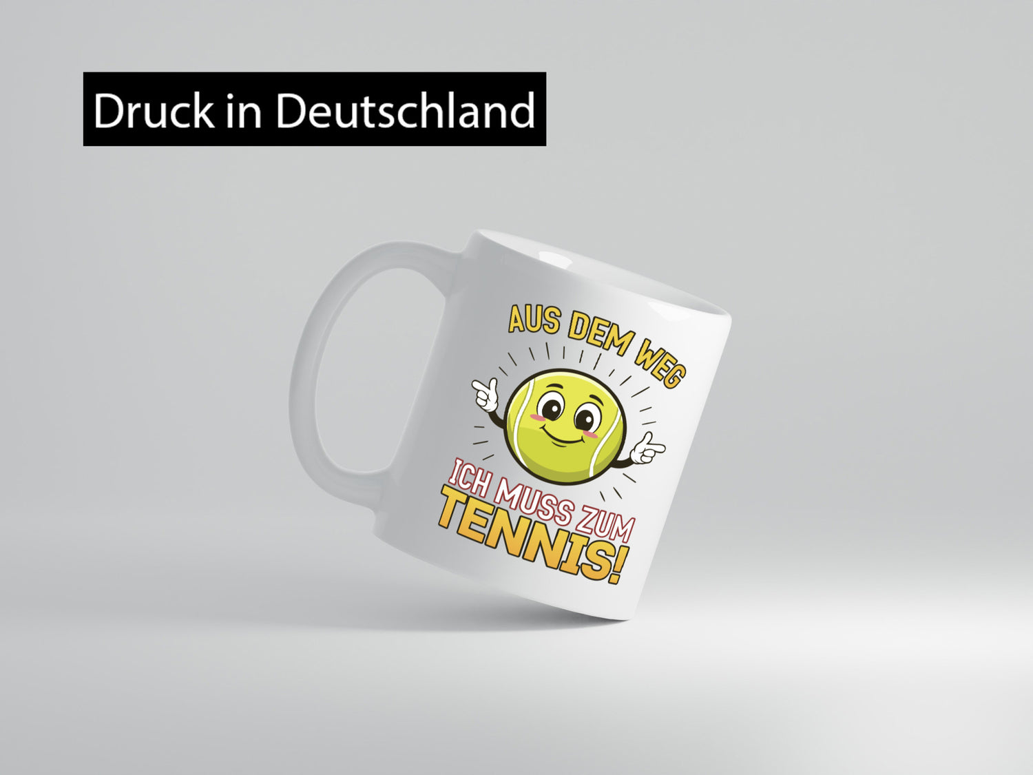 Aus dem weg ich muss zum Tennis | Tennisspieler Humor Geschenkidee Tasse