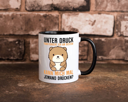 Kann mich jemand drücken | süßer Teddy Knuddeln Comic lustig Humor Geschenkidee Tasse