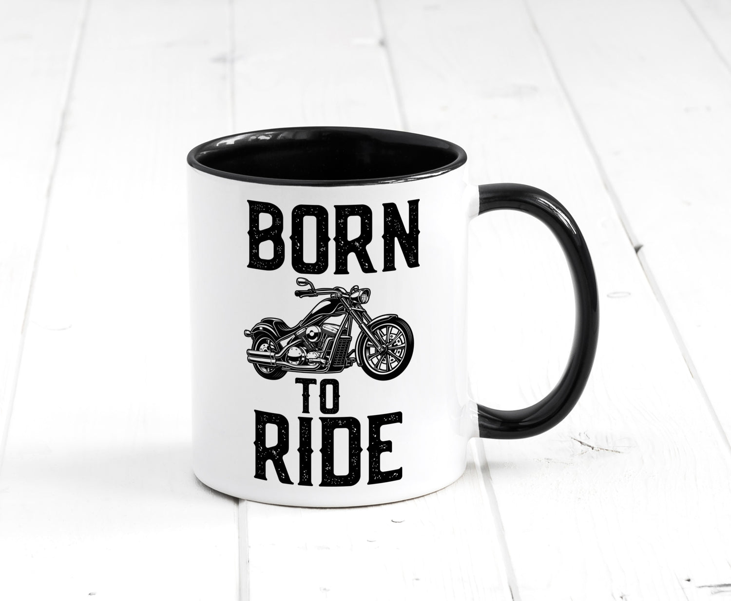 Born to ride | Biker Tasse Motorradfahrer Motorrad lustiger Spruch Geschenk