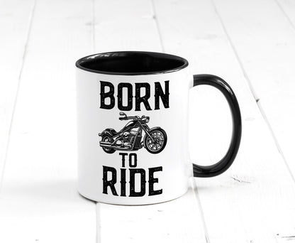 Born to ride | Biker Tasse Motorradfahrer Motorrad lustiger Spruch Geschenk