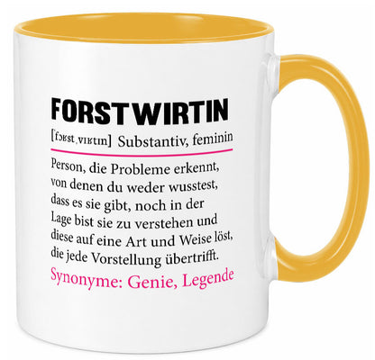 Forstwirtin | Beruf Spruch Forst Wirtin Humor Arbeit Kollegen Büro Geschenkidee