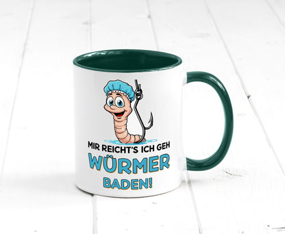 Mir reichts ich geh Würmer Baden | Angler Angeln Geschenk Humor Geschenkidee