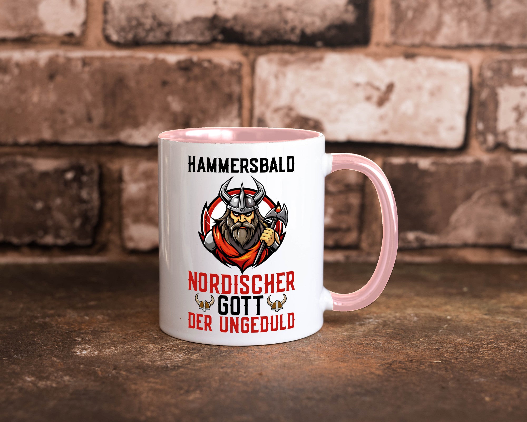 Hammersbald Nordischer Gott der ungeduld Humor Geschenkidee Tasse