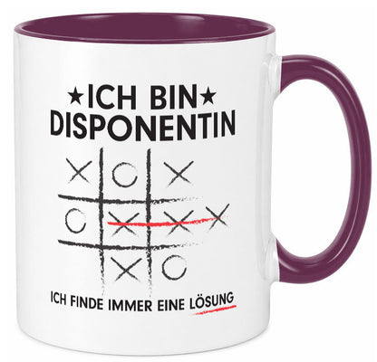 Lösung finden: Disponentin | Zuteilerin v2 lustiger Spruch Geschenk Humor