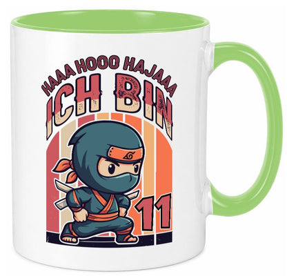 11. Geburtstag | Ninja Junge 11 Jahre Geschenk Geschenkidee lustiger Spruch Tasse