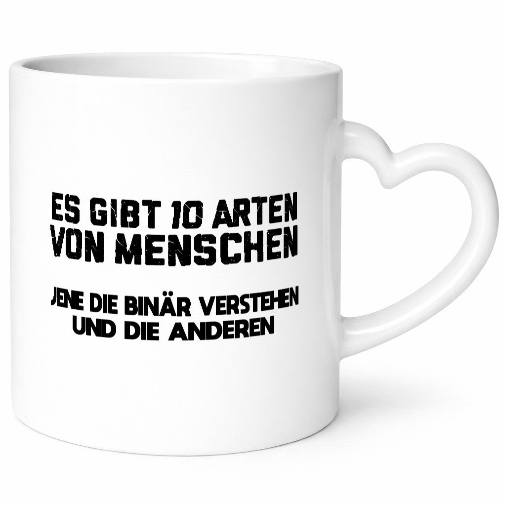 10 Arten von Menschen | Binär Humor Witz Spaß Geschenkidee Tasse
