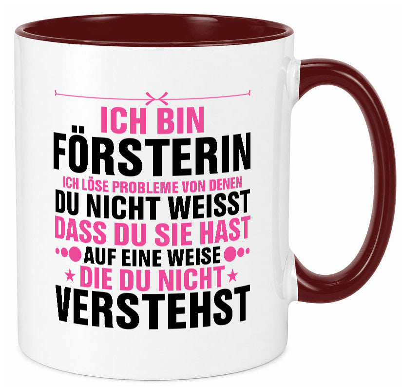 Löse Probleme: Försterin | Forst Arbeit lustiger Spruch Geschenk Kollegen Büro