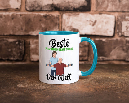 Beste Physiotherapeutin v3 lustig Humor Geschenkidee Geschenk Tasse