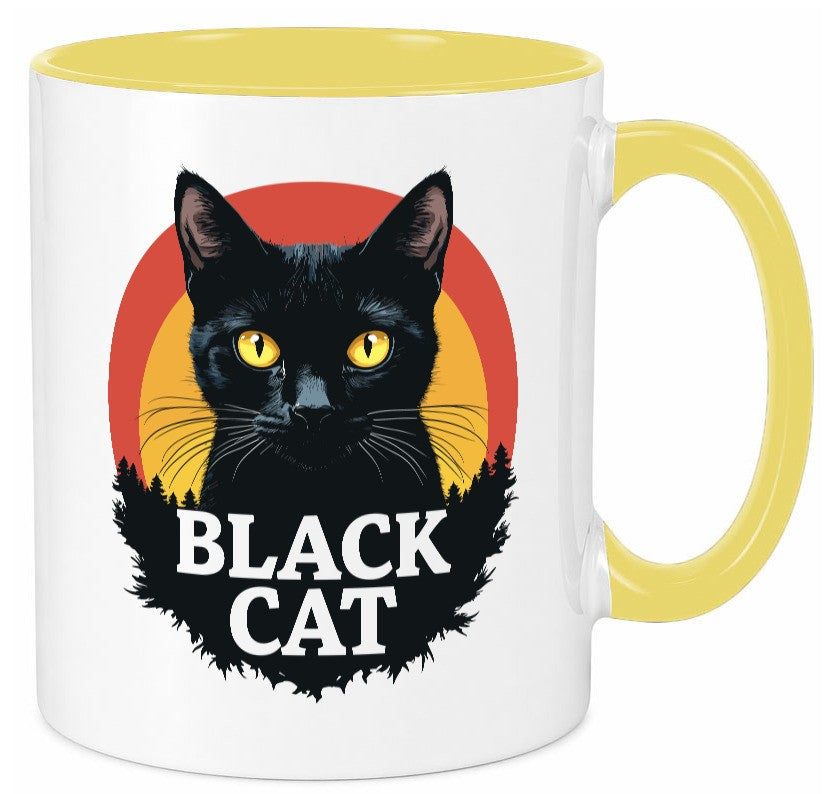 Black Cat | Schwarze Katze Böse Humor Tierliebhaber Geschenkidee Tasse
