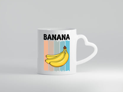 Retro Banana | Bannane Frucht Geschenk Humor Geschenkidee lustiger Spruch Tasse
