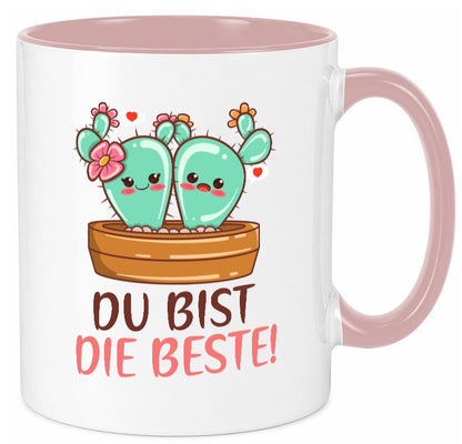 Du bist die Beste | Freundin Kaktus Best Freinds Geschenk Humor Geschenkidee Tasse