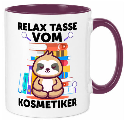 Relax Tasse: Kosmetiker | Kosmetik Stylist lustiger Spruch Geschenk Humor