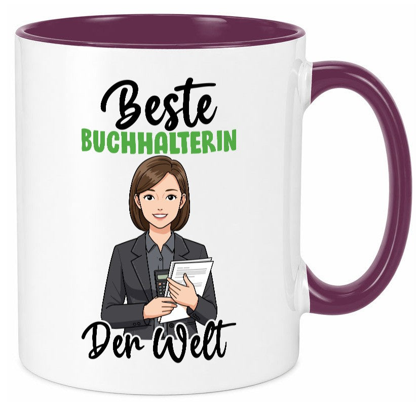 Beste Buchhalterin | Buchhaltung Humor v2 lustig Geschenkidee Geschenk Tasse