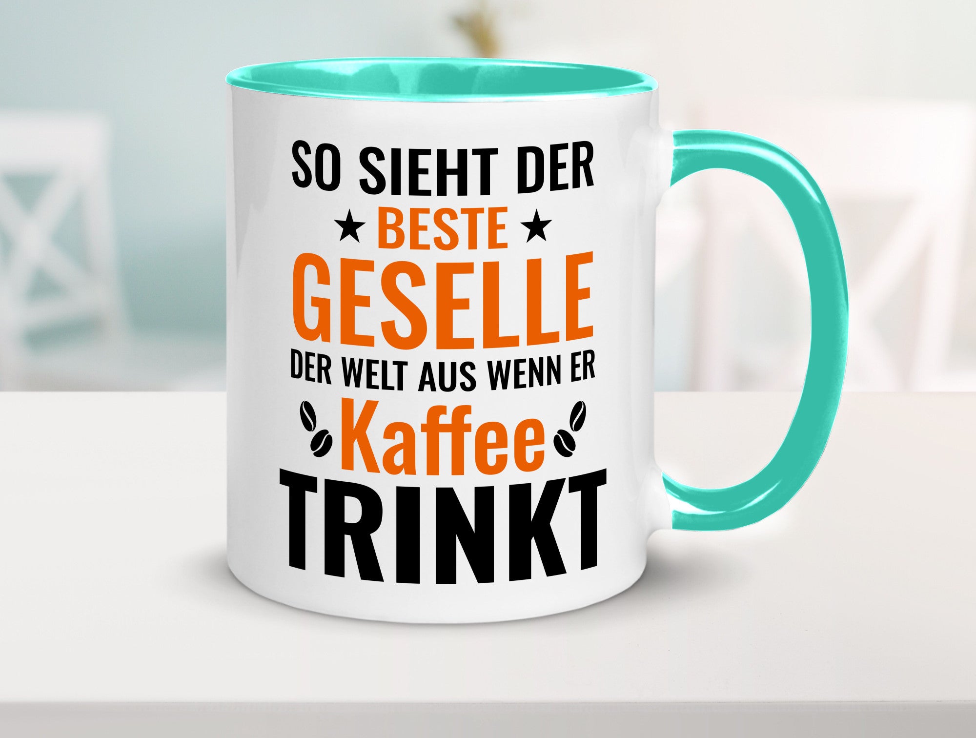 Kaffee trinkt: Geselle | Handwerker lustig Humor Geschenkidee Geschenk Tasse