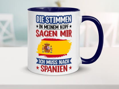 Spanien | Urlaub Stimmen in meinem Kopf Traumland v2 lustiger Spruch Geschenk