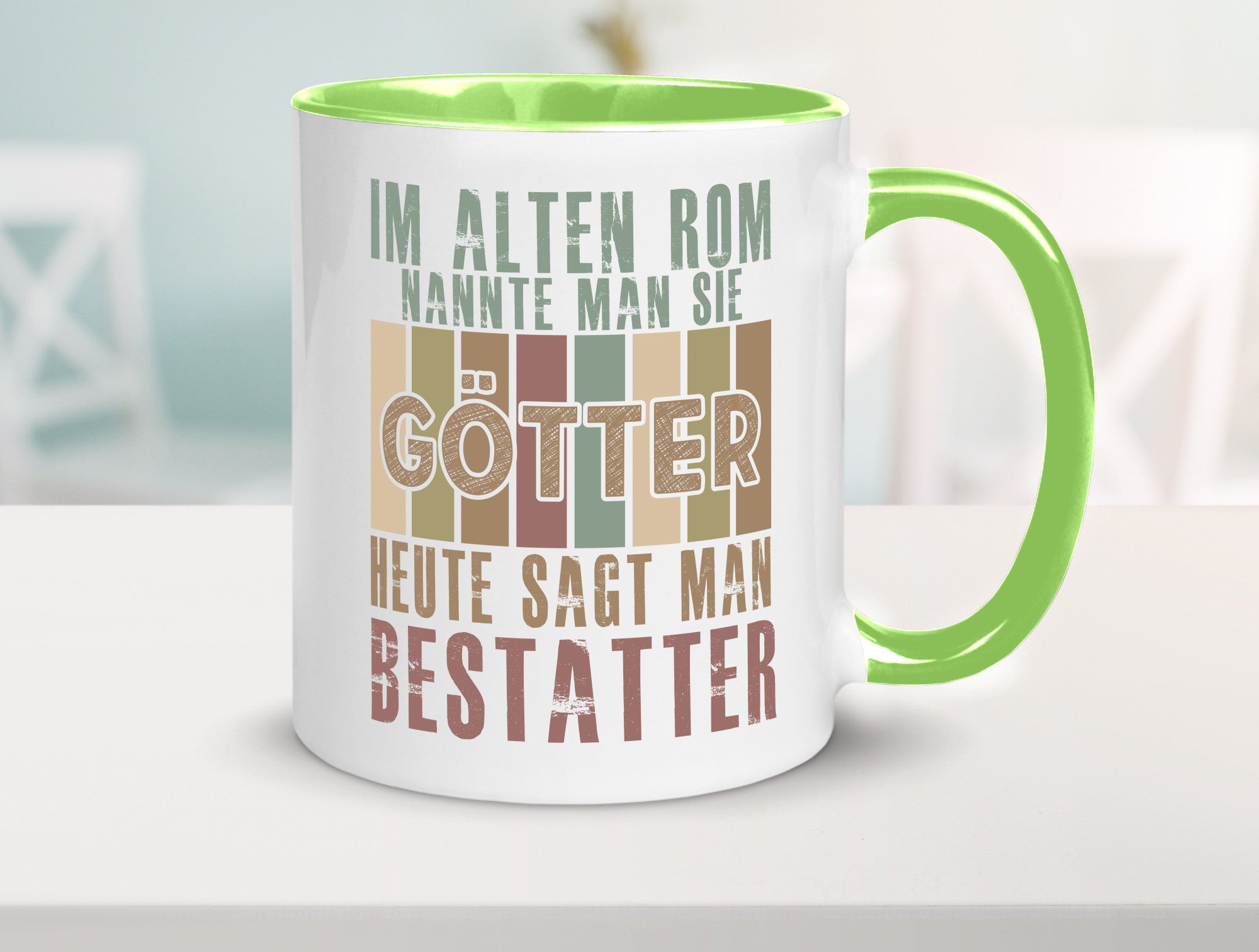 Heute sagt man: Bestatter | Bestattung Totengräber Geschenk Humor Geschenkidee