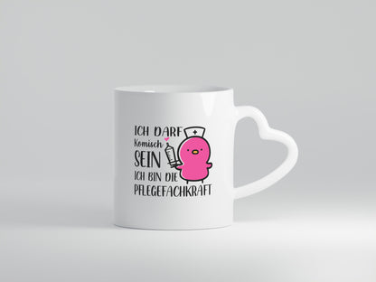Darf komisch sein, bin Pflegekraft | Küken Spritze lustiger Spruch Geschenk