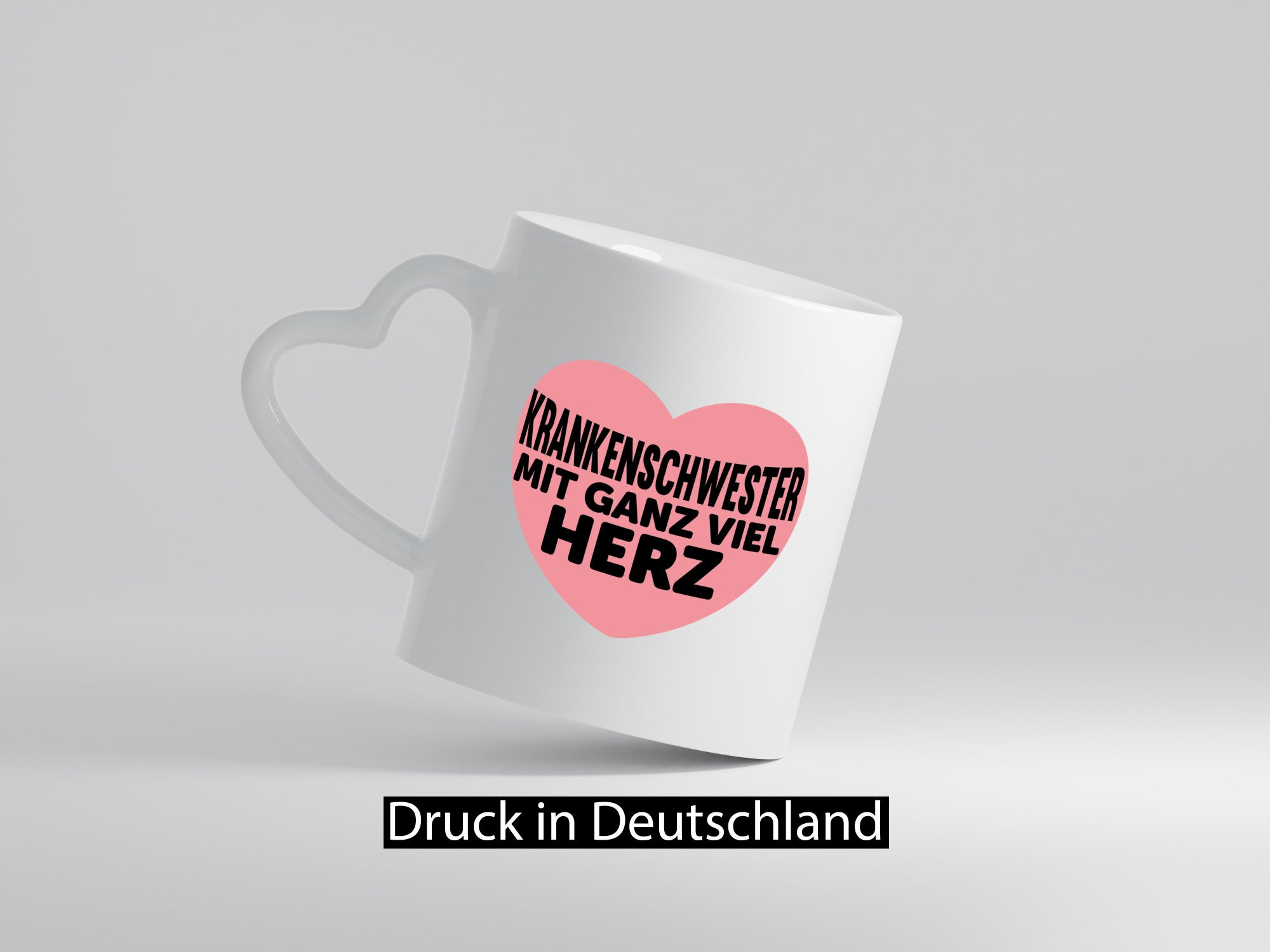 Krankenschwester mit Herz | schöner Spruch Pflegerin lustiger Geschenk Humor