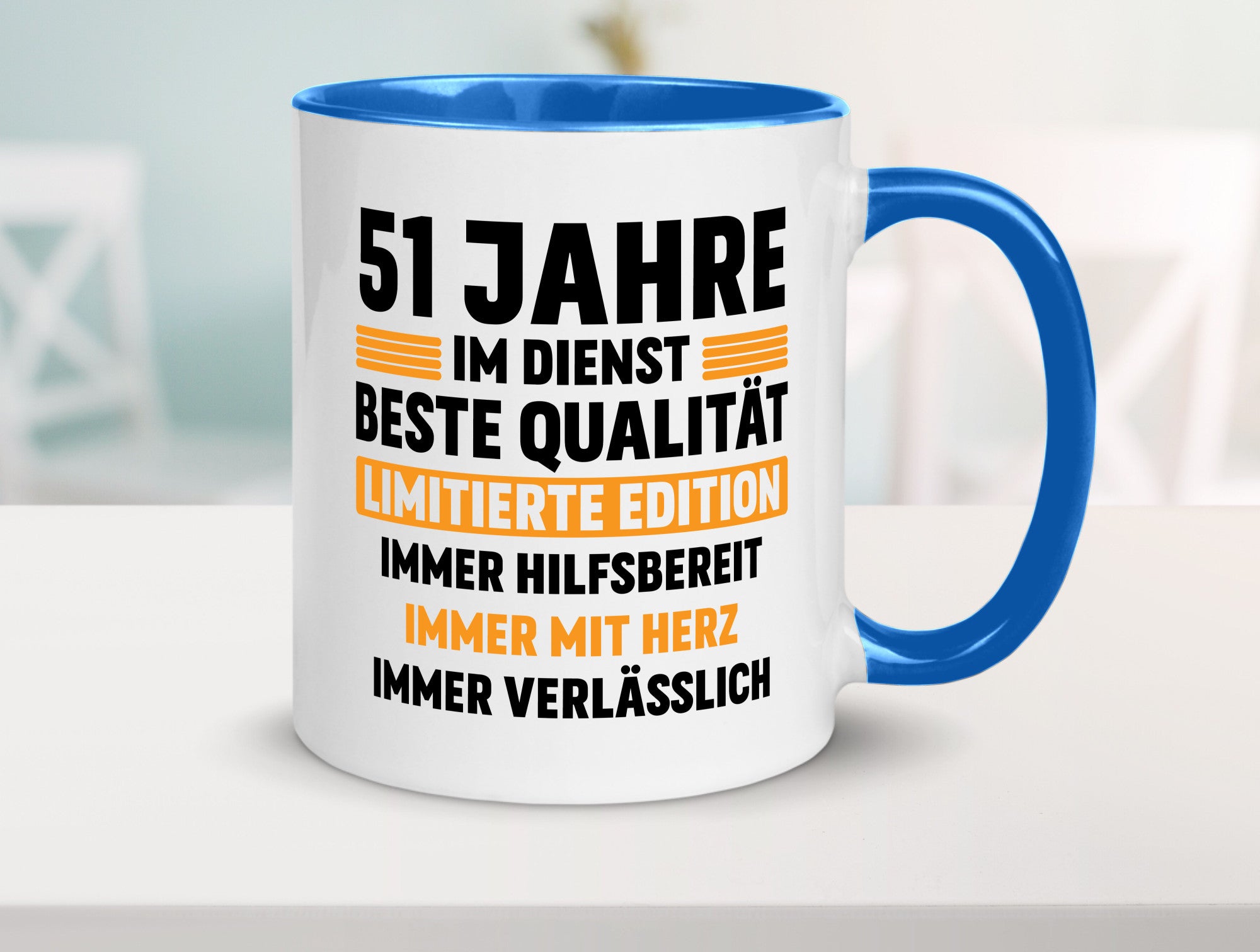 51 Jahre im Dienst | Jubiläum Arbeit lustiger Spruch Geschenk Kollegen Büro