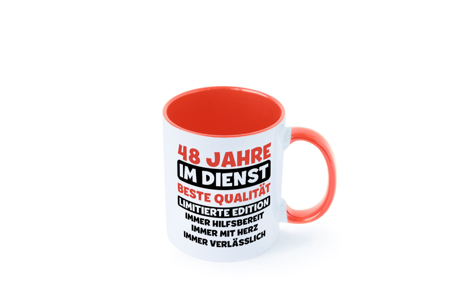 48 Jahre im Dienst | Jubiläum Arbeit v3 Humor Kollegen Büro Geschenkidee Tasse