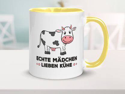 Echte mädchen lieben Kühe | Farm Farmer Bauer lustiger Spruch Geschenk Humor