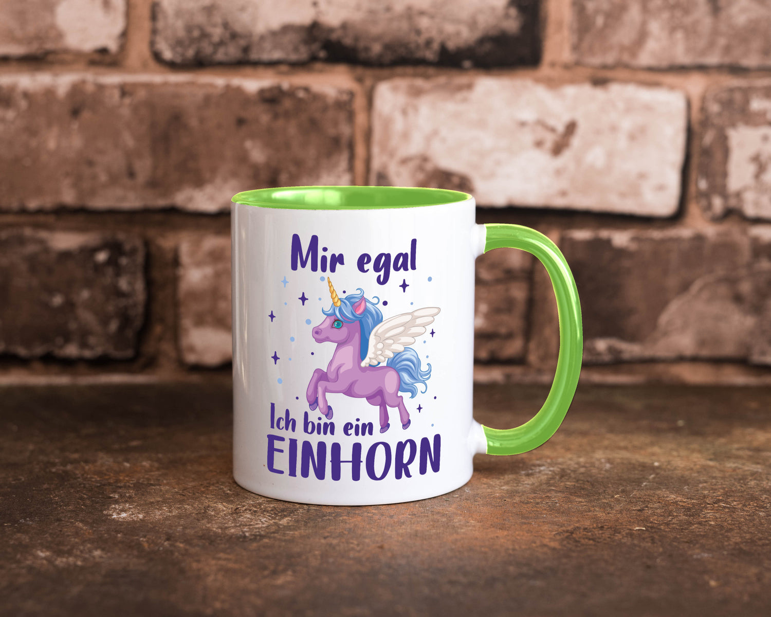 Mir egal, ich bin ein Einhorn | lustig Humor Geschenkidee Geschenk Tasse