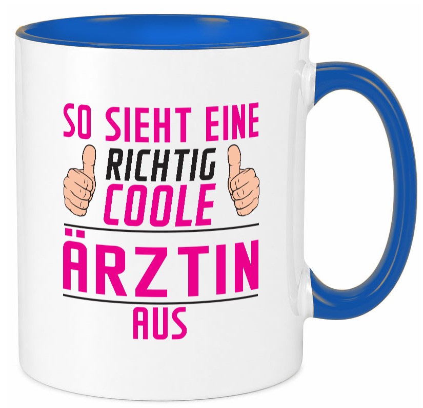 Richtig Coole Ãrztin | Medizin Doktorin Fachärztin Geschenkidee Humor Tasse