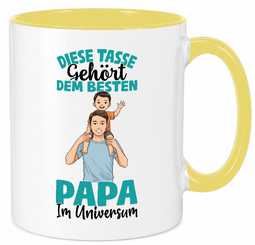 Im Universum: Papa | Vatertag Daddy Familie Humor Geschenkidee Tasse