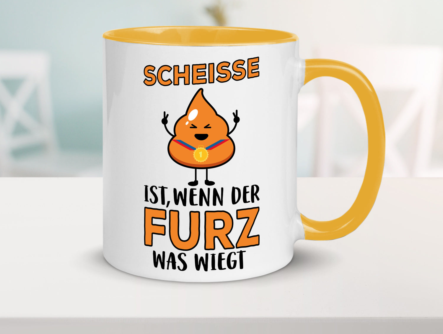 Scheisse ist lustiger Spruch Geschenk Humor Geschenkidee Tasse