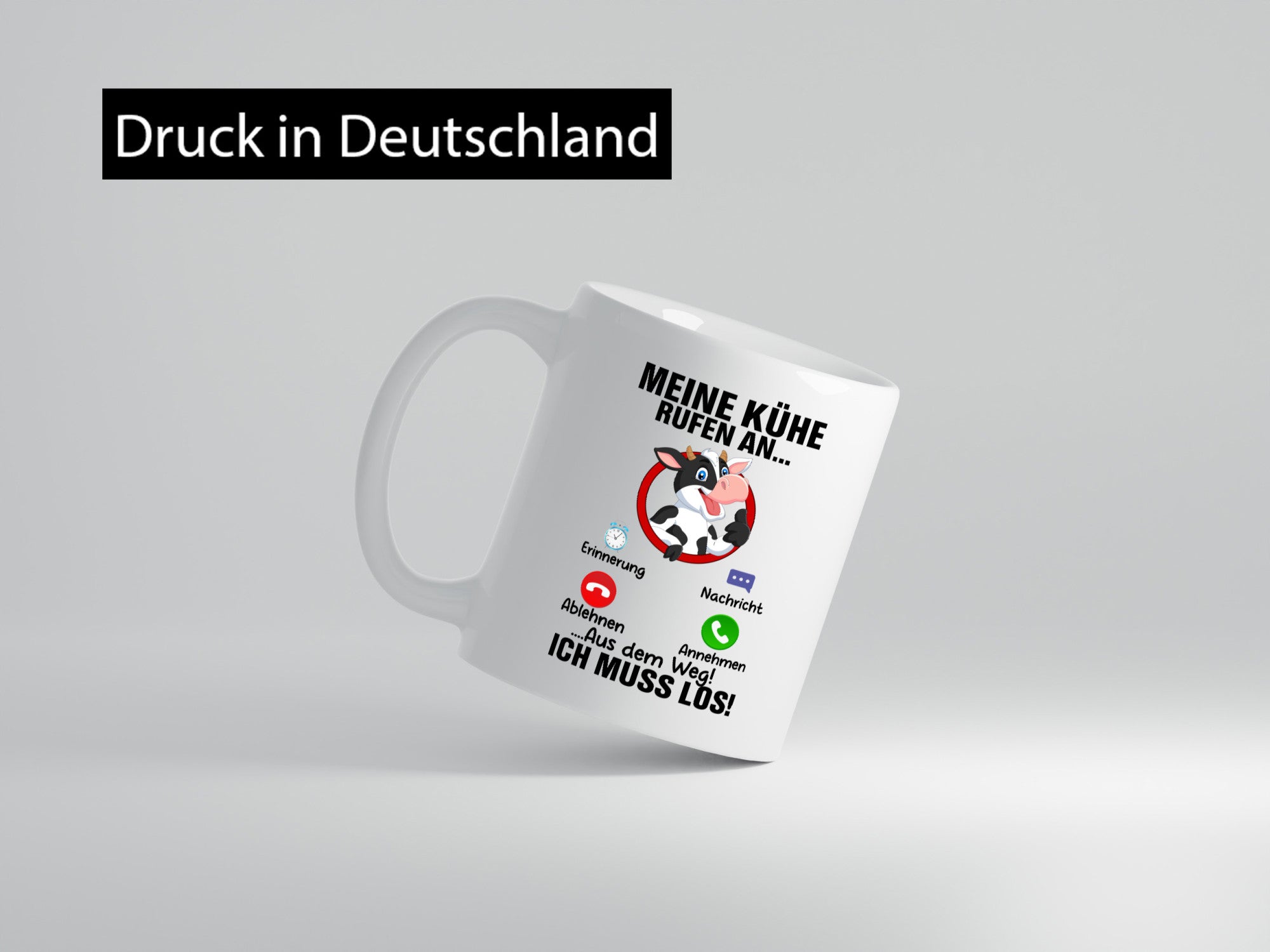 Meine Kühe rufen an | Landwirt Kuh Bauernhof Geschenk Humor Geschenkidee
