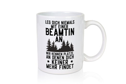 Nicht mir Beamtin anlegen | Polizistin Wald Revier lustiger Spruch Geschenk
