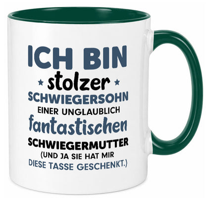 Stolzer Schwiegersohn | Spruch Schwiegermutter Humor lustig Familie Tasse