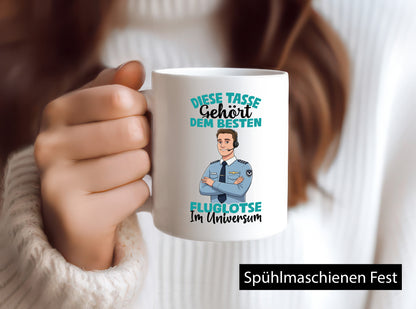 Im Universum: Fluglotse | Flugverkehr Flughafen lustig Humor Geschenkidee