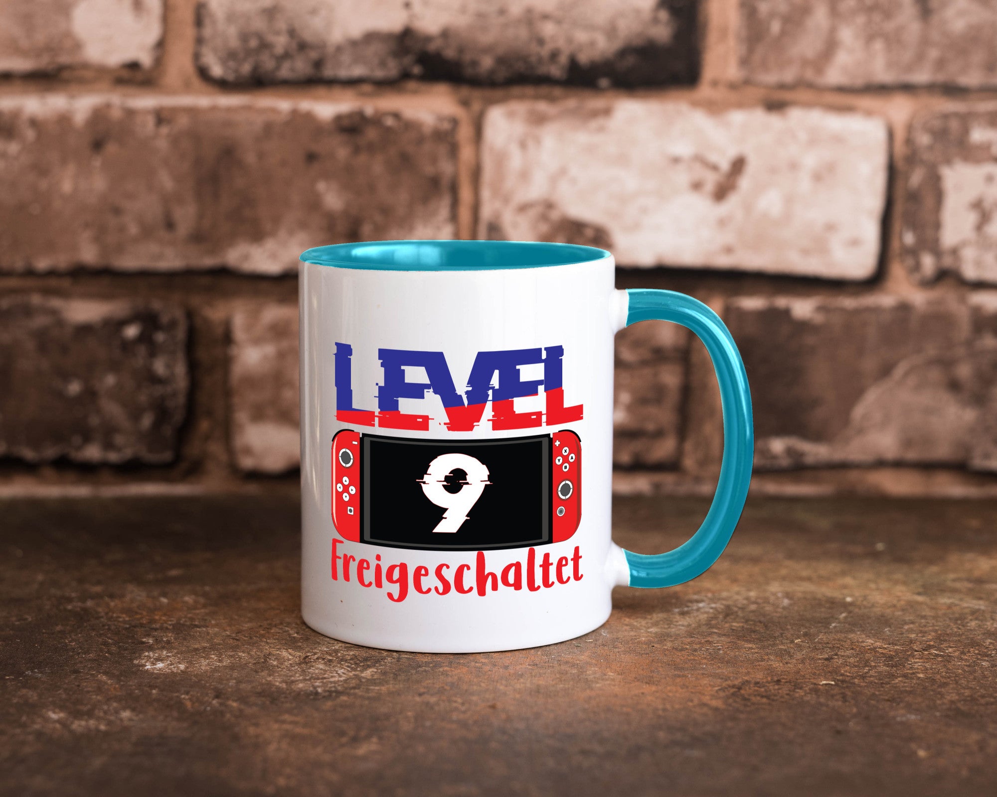 Level 9 Freigeschaltet | 9. Geburtstag Zocker Gamer Humor Geschenkidee Tasse